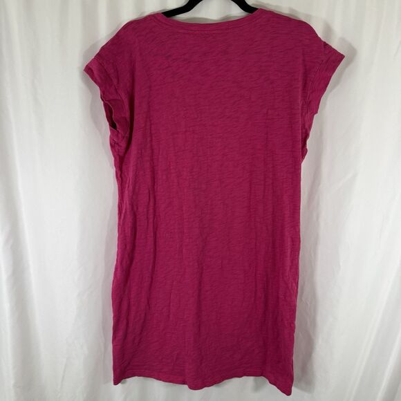 J. Crew Dress Women's Large Pink Short Sleeve Crew Neck Knee Length Short Sleeve - Picture 8 of 10